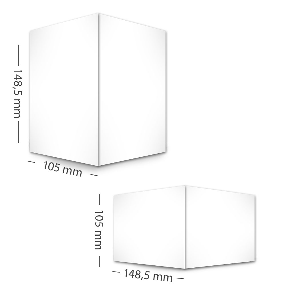 DIN A6 (14,85 x 10,5cm)