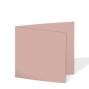 Doppelkarte - Faltkarte quadratisch 15x15cm, 220g/m² in altrosa