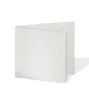 Doppelkarte - Faltkarte 15x15cm, 300g/m² in metallic-polarweiss