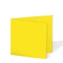 Doppelkarte - Faltkarte 15x15cm, 240g/m² in sonnengelb