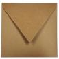 Briefumschlag 11x11cm in kraft braun 100g ohne Fenster, Nassklebung