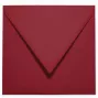 Briefumschlag 16x16cm in weinrot, 90g, ohne Fenster, Nassklebung