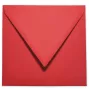 Briefumschlag quadratisch 16x16cm in rot