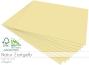 Cardstock "Natur" - Bastelpapier 270g/m² DIN A4 in natur zartgelb - 25 Bogen