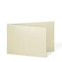 Doppelkarte - Faltkarte 250g/m² DIN A6 quer in metallic ivory