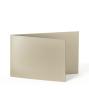Doppelkarte - Faltkarte 250g/m² DIN A6 quer in metallic sand