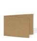 Doppelkarte - Faltkarte 220g/m² DIN B6 quer in kraft braun