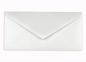Briefumschlag DIN lang in metallic-polarweiss, 120g, ohne Fenster, Nassklebung