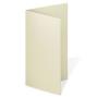 Faltkarte DIN Lang  250g/m²  in metallic-ivory