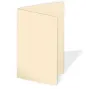 Doppelkarte - Faltkarte 240g/m² DIN A6 in creme