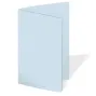 Doppelkarte - Faltkarte 240g/m² DIN A6 in hellblau