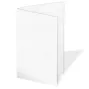 Doppelkarte - Faltkarte 240g/m² DIN A6 in leinen (weiss)