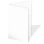 Doppelkarte - Faltkarte 240g/m² DIN B6 in weiss