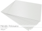 Scrapbooking-/ Bastelpapier 300g/m² DIN A3 in metallic-polarweiss