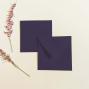 Preview: Briefumschlag 16x16cm in aubergine, 120g, ohne Fenster, Nassklebung