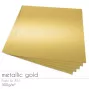 Cardstock "Metallic" 12"x12"  250g/m² (30,5 x 30,5cm) in metallic gold