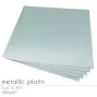 Cardstock "Metallic" 12"x12"  300g/m² (30,5 x 30,5cm) in metallic platin