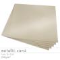 Cardstock "Metallic" 12"x12"  250g/m² (30,5 x 30,5cm) in metallic sand