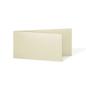 Faltkarte DIN Lang quer 250g/m²  in metallic-ivory