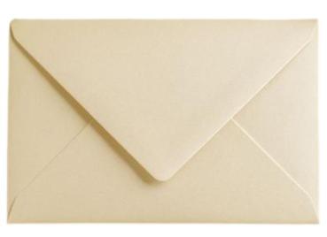 Briefumschlag DIN C6 120g/m² oF Nassklebung in metallic ivory