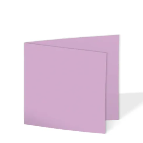 Doppelkarte - Faltkarte 15x15cm, 220g/m² in lavendel