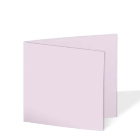 Doppelkarte - Faltkarte 15x15cm, 240g/m² in pastell-lila