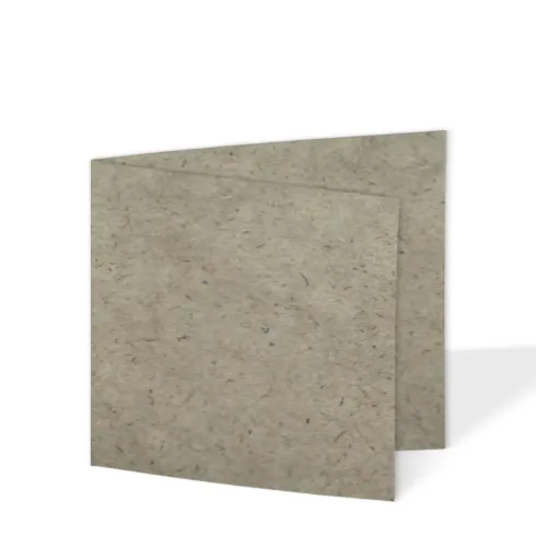 Doppelkarte - Faltkarte 15x15cm, 250g/m² in recycling silphie
