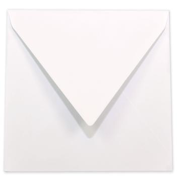 Briefumschlag 11x11cm in weiss 120g ohne Fenster, Nassklebung