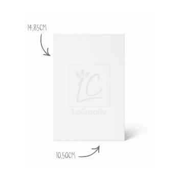 Karte - Einlegekarte DIN A6 250g/m² in metallic grün