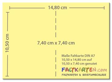 Faltkarte 250g/m² DIN A7 in himbeere