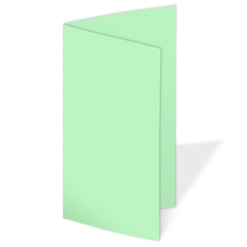 Faltkarte DIN Lang 240g/m² in pastell grün