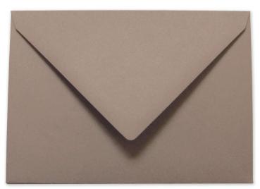 Briefumschlag DIN B6 in taupe