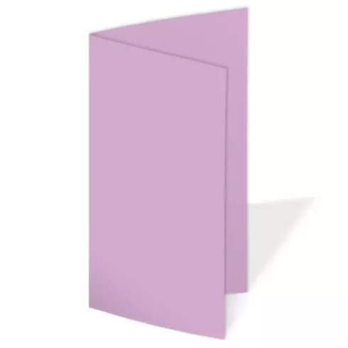 Faltkarte DIN Lang 220g/m² in lavendel