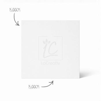 Karte - Einlegekarte 15x15 cm 250g/m² in metallic ivory