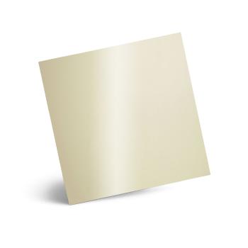 Karte - Einlegekarte 15x15 cm 250g/m² in metallic ivory