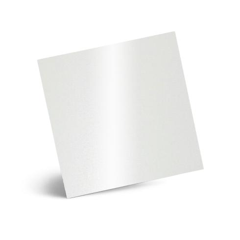 Karte - Einlegekarte 15x15 cm 300g/m² in metallic polarweiss