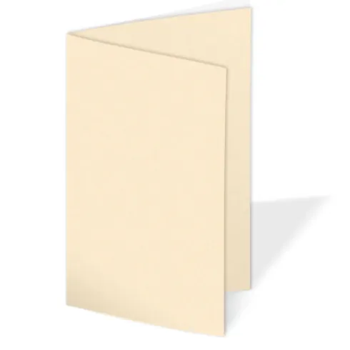 Doppelkarte - Faltkarte 240g/m² DIN A5 in creme
