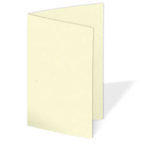 Faltkarte 240g/m² DIN A7 in hellcreme