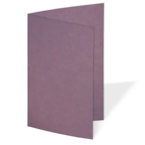 Faltkarte 220g/m² DIN A7 in kraft purple