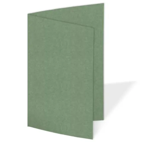 Faltkarte 220g/m² DIN A7 in kraft salbei