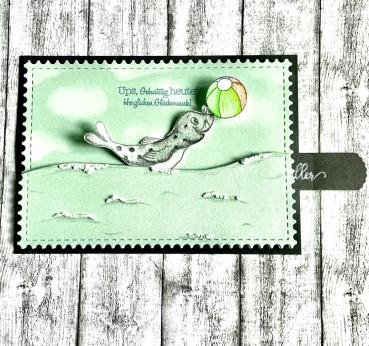 Preview: Cardstock "Metallic" - Bastelpapier 250g/m² DIN A4 in perlmutt mint - 25 Bogen
