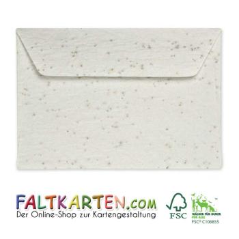 Briefumschlag DIN C6 120g/m² oF Haftklebung aus Samenpapier