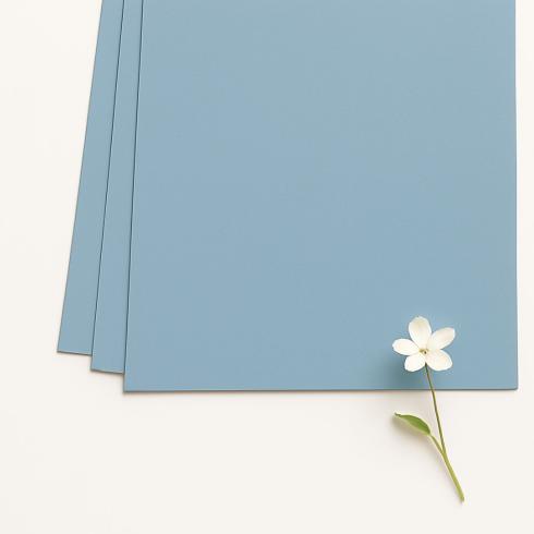 Cardstock "Premium" - Bastelpapier 220g/m² DIN A4 in graublau - 5 Bogen