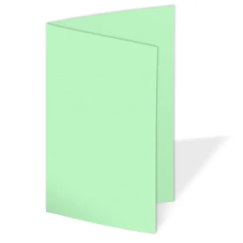 Doppelkarte - Faltkarte 240g/m² DIN A5 in pastell grün