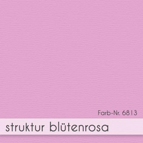 Karte - Einlegekarte DIN Lang 210g/m² in struktur blütenrosa