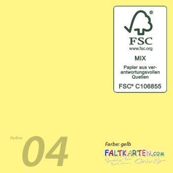 Cardstock 12"x24" 240g/m² (30,5 x 61cm) in gelb