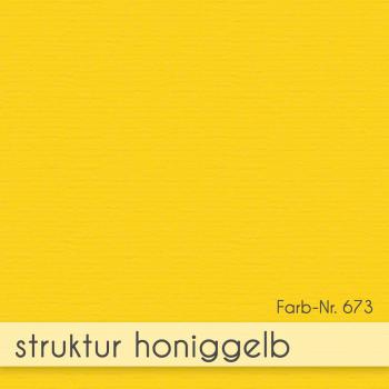 Preview: Karte - Einlegekarte DIN A6 210g/m² in struktur honiggelb