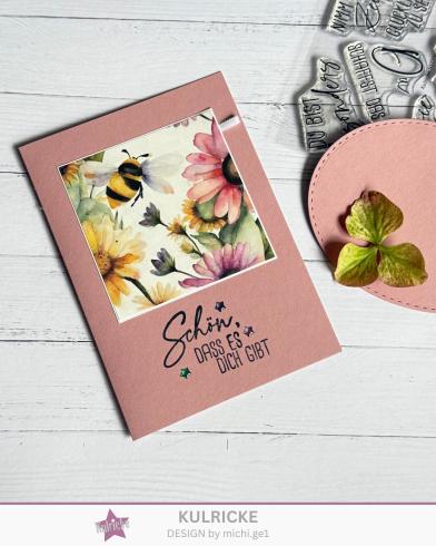 Cardstock "Premium" - Bastelpapier 220g/m² DIN A4 in altrosa - 5 Bogen