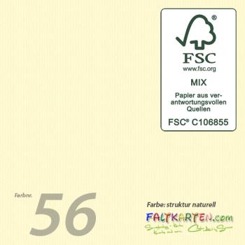 Cardstock 12"x24" 220g/m² (30,5 x 61cm) in struktur naturell