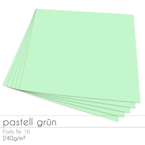 Cardstock "Premium" 12"x12" 240g/m² (30,5 x 30,5cm) in pastell grün